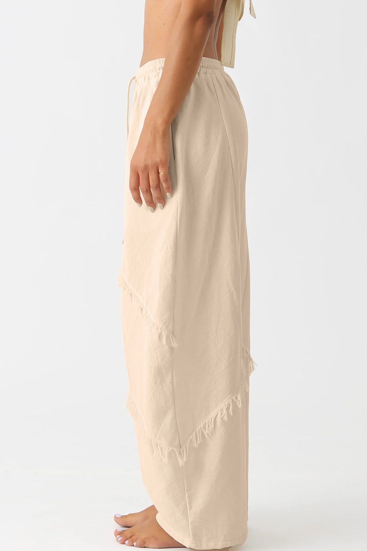 Bej Flow Pants