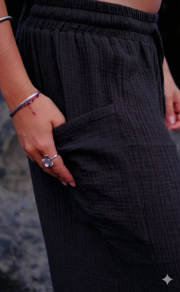 Black Solara Pants