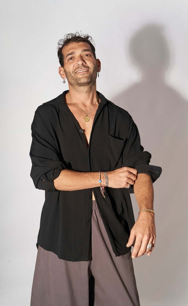 Blackout Oversize Shirt - Man