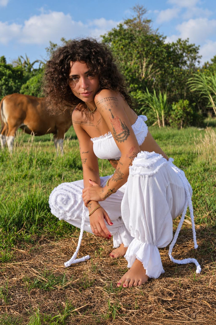 White Intuition Pants — lifestyle
