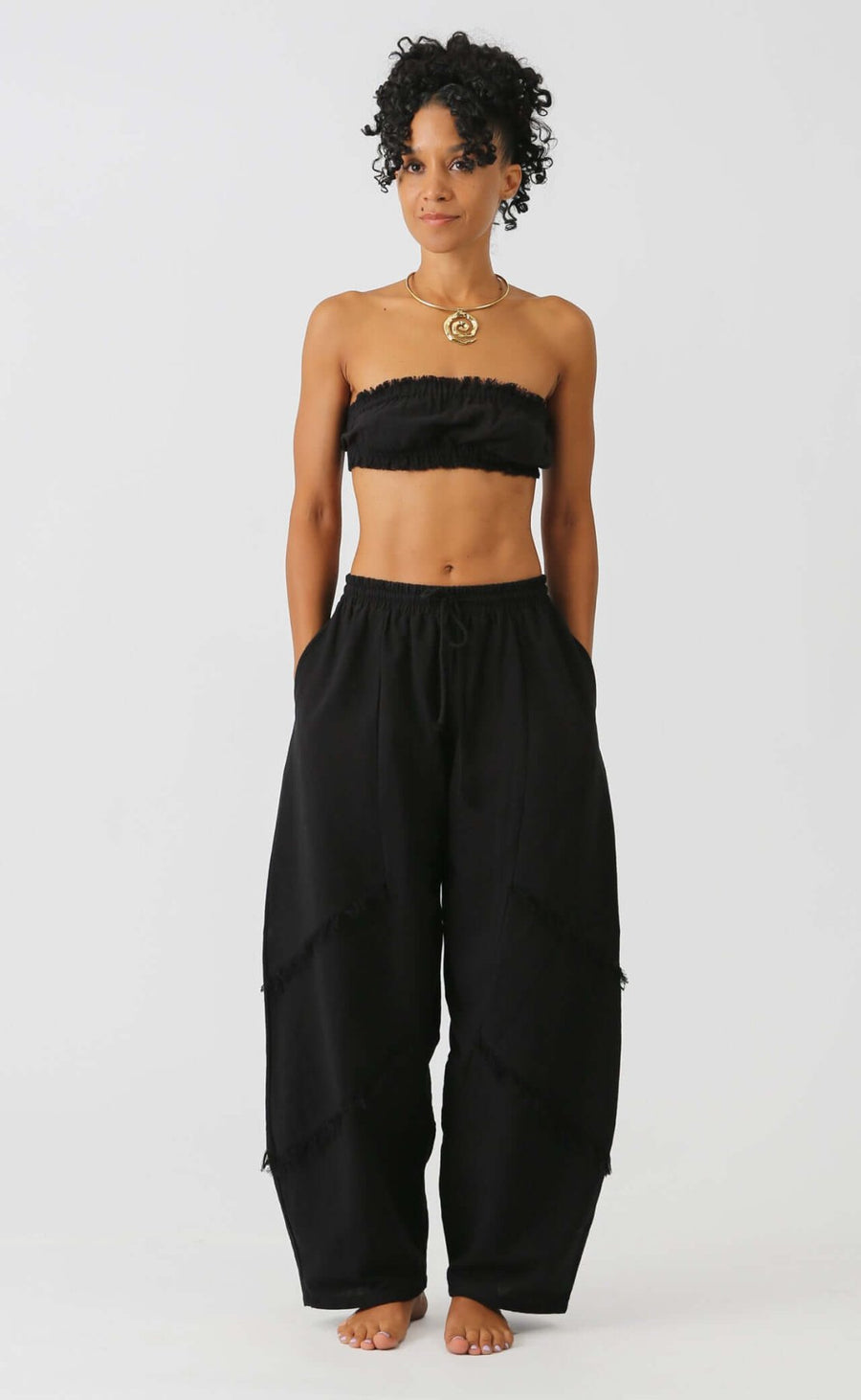Night Cotton Bandeau Top - snugbrandwear