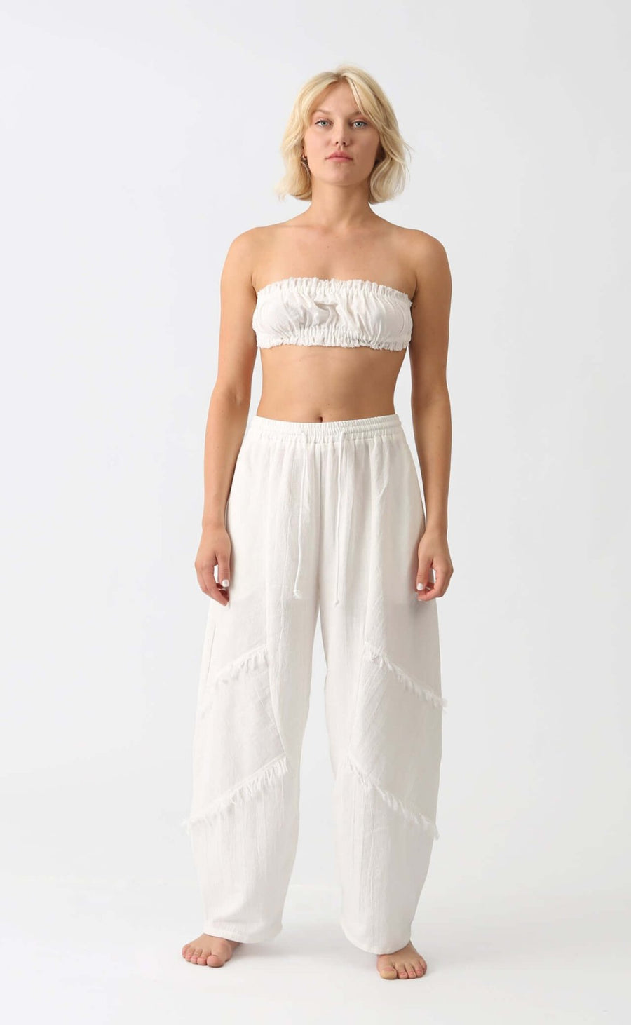 Snow Cotton Bandeau Top - snugbrandwear