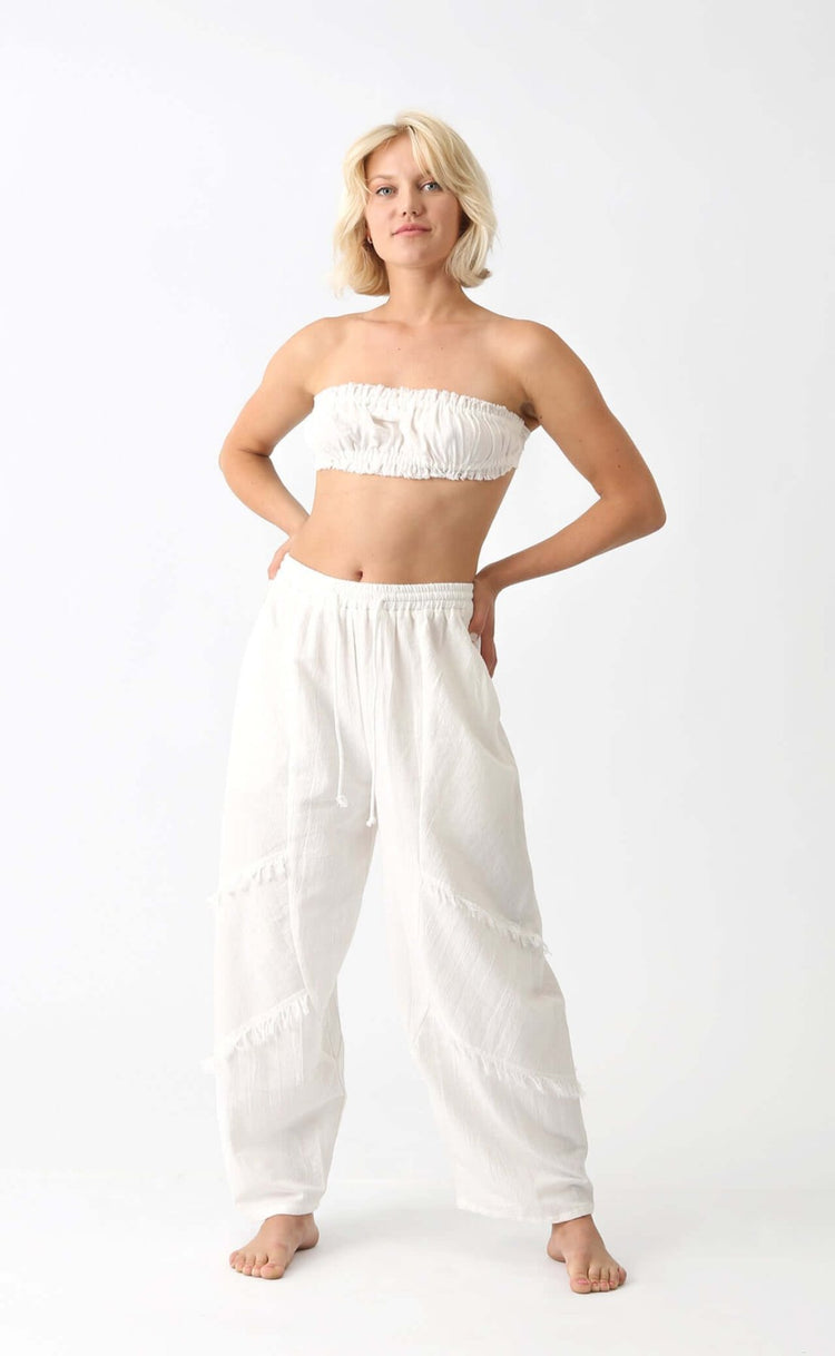 Snow Cotton Bandeau Top - snugbrandwear