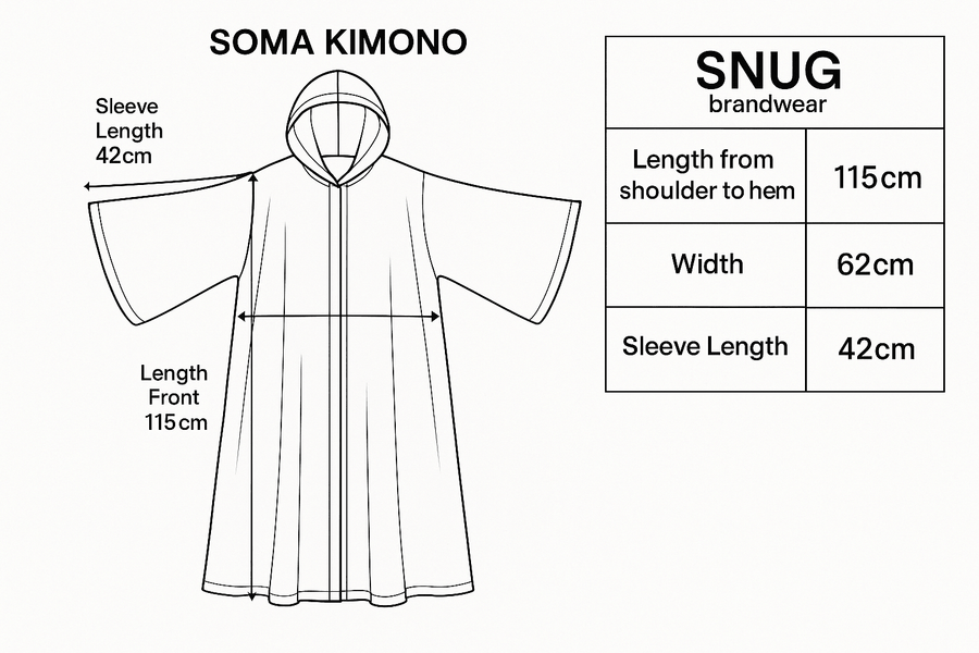 Soma Long Woman Kimono - snugbrandwear