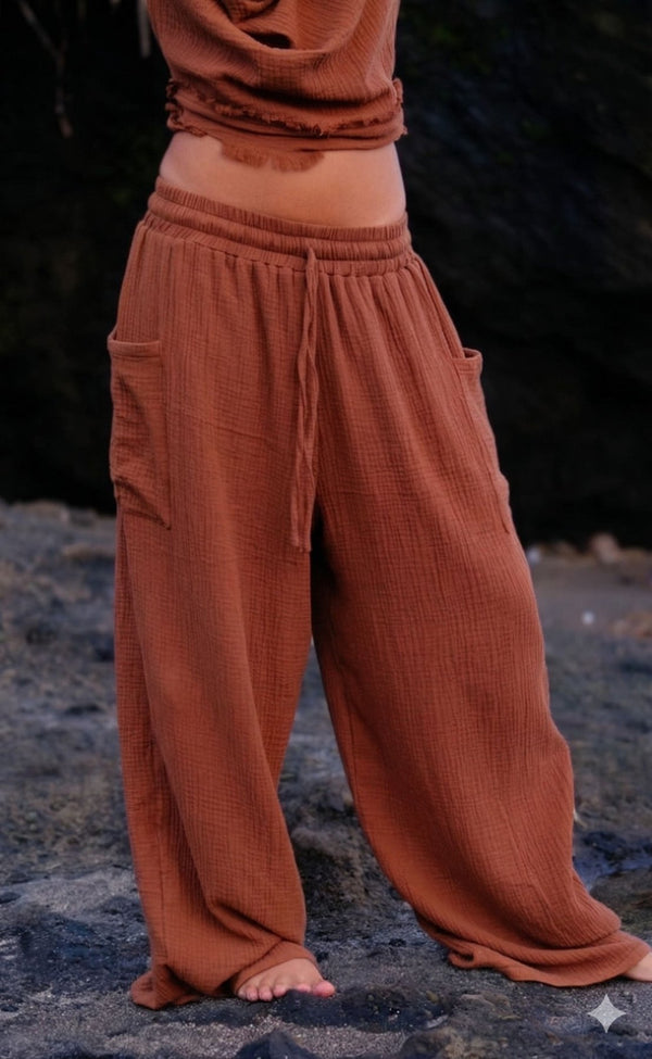Terracotta Solara Pants - snugbrandwear