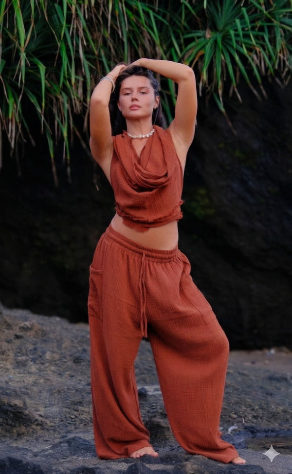 Terracotta Solara Pants