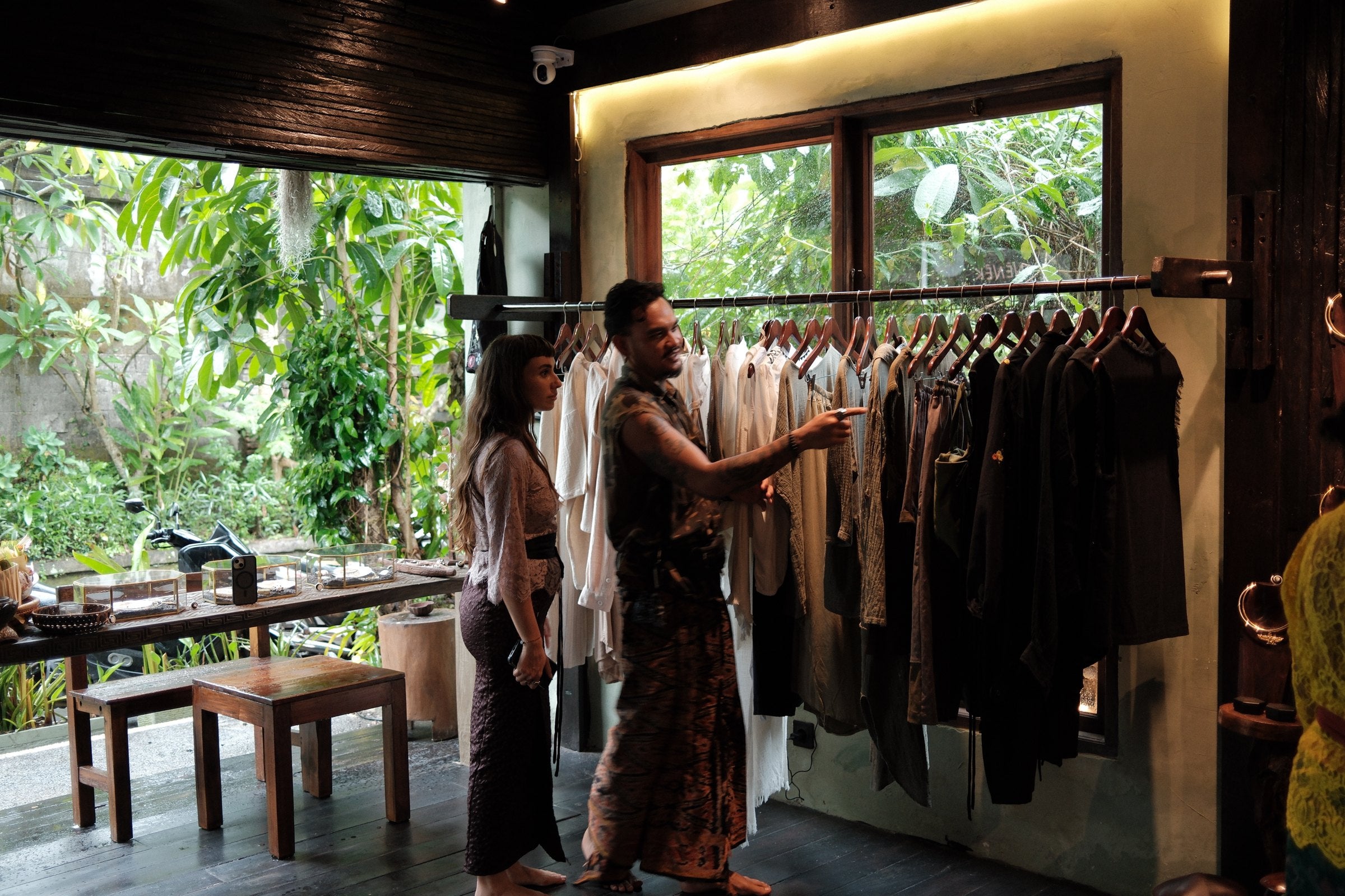 Inside the SNUG house in Bali: handmade textiles, lamplight, natural fabric
